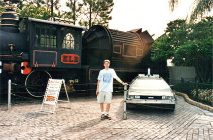 Me and a DeLorean time machine
